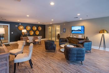 Modern clubhouse social lounge